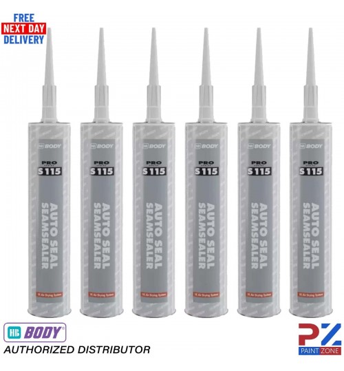 6X HB Body S115 Seam Sealer Cartridge 1K Car Body Sealer 300ml Fast Air Dry